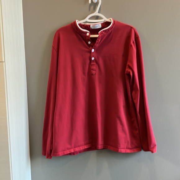 Kuyigo Men’s Red & White Long Sleeve Shirt Size XL - Picture 5 of 13